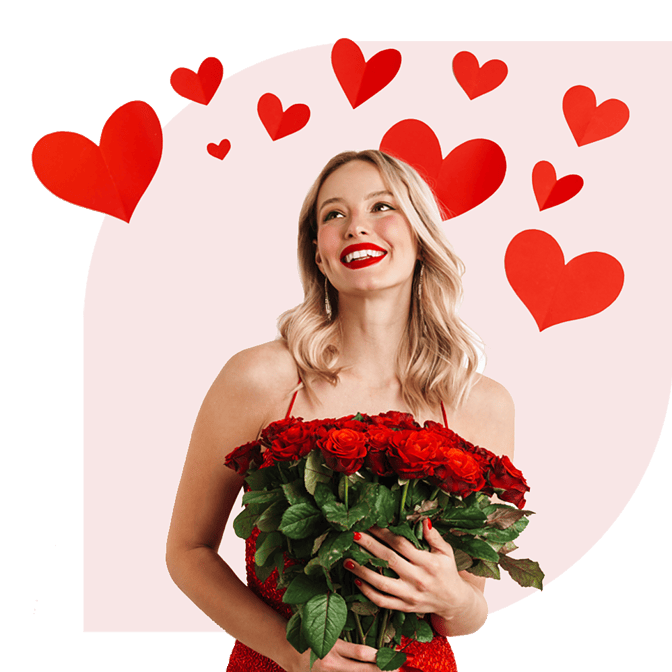 caterorie bannwer valentijn bloemen